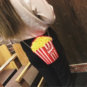 Popcorn purse tote bag